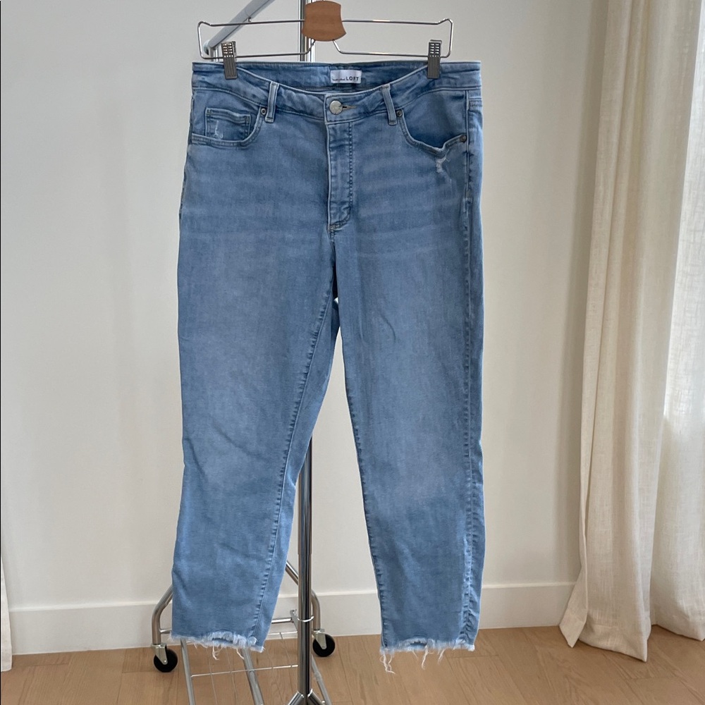 LOFT Light Blue Ankle & Cropped Jeans